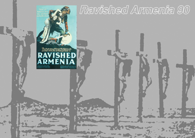  Cartolina stampata per il 90° anniversario dell’ “Armenia violentata”.