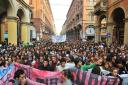 Una delle manifestazioni a Bologna