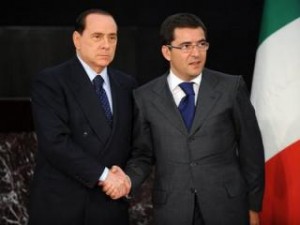 Nicola Cosentino con Silvio Berlusconi