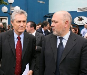 Francesco Rutelli con Luigi Lusi